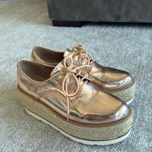 Platforms- Rose gold . Size 8